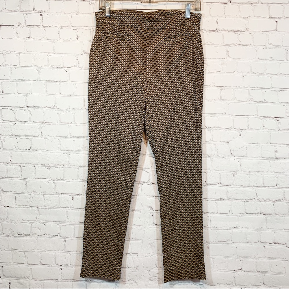 Attyre New York pants skinny crop funky pattern